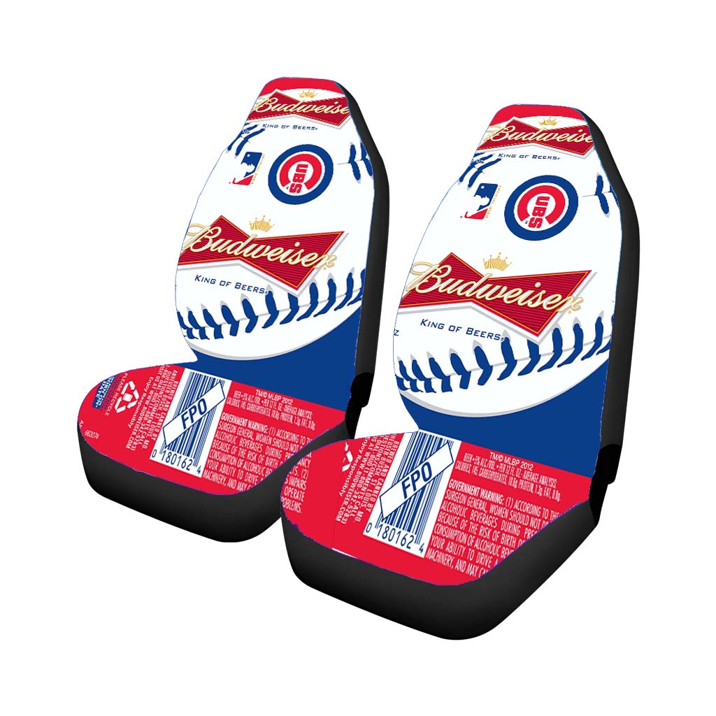 Budweiser Mlb Chicago Cubs Rear Car Seat Covers