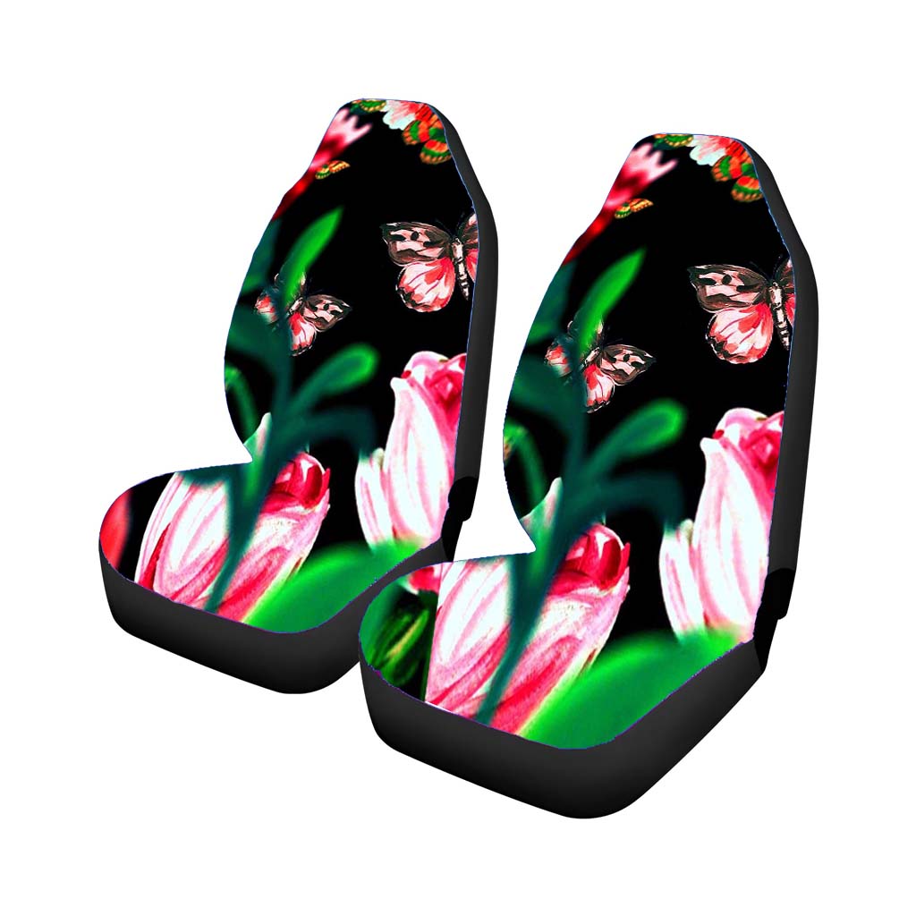 Butterfly Flower Rear Car Seat Covers