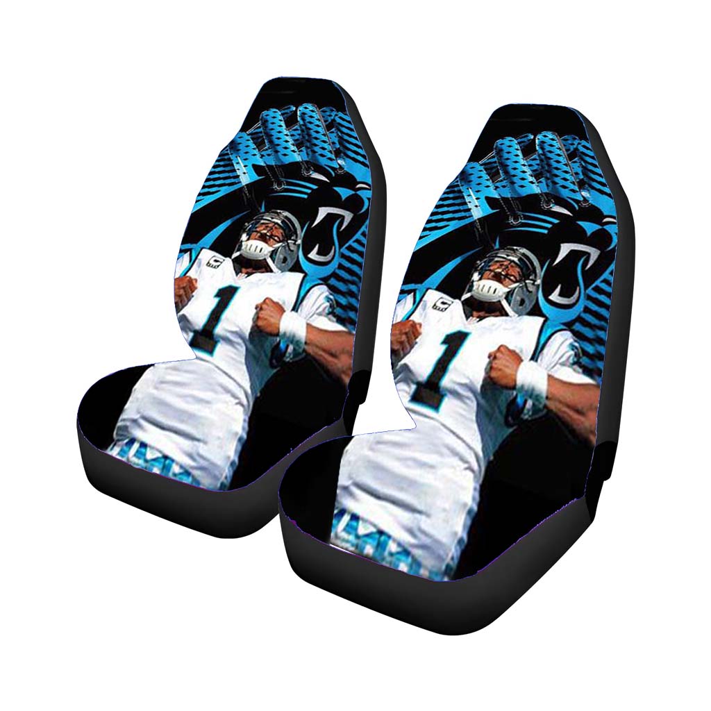 Cam Newton Nfl Panthers Rear Car Seat Covers