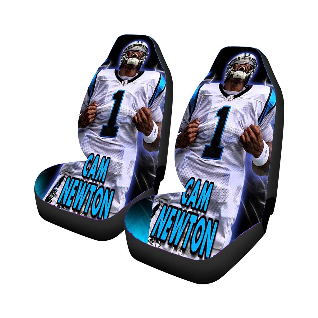 Cam Newton Panthers Eyes Rear Car Seat Covers