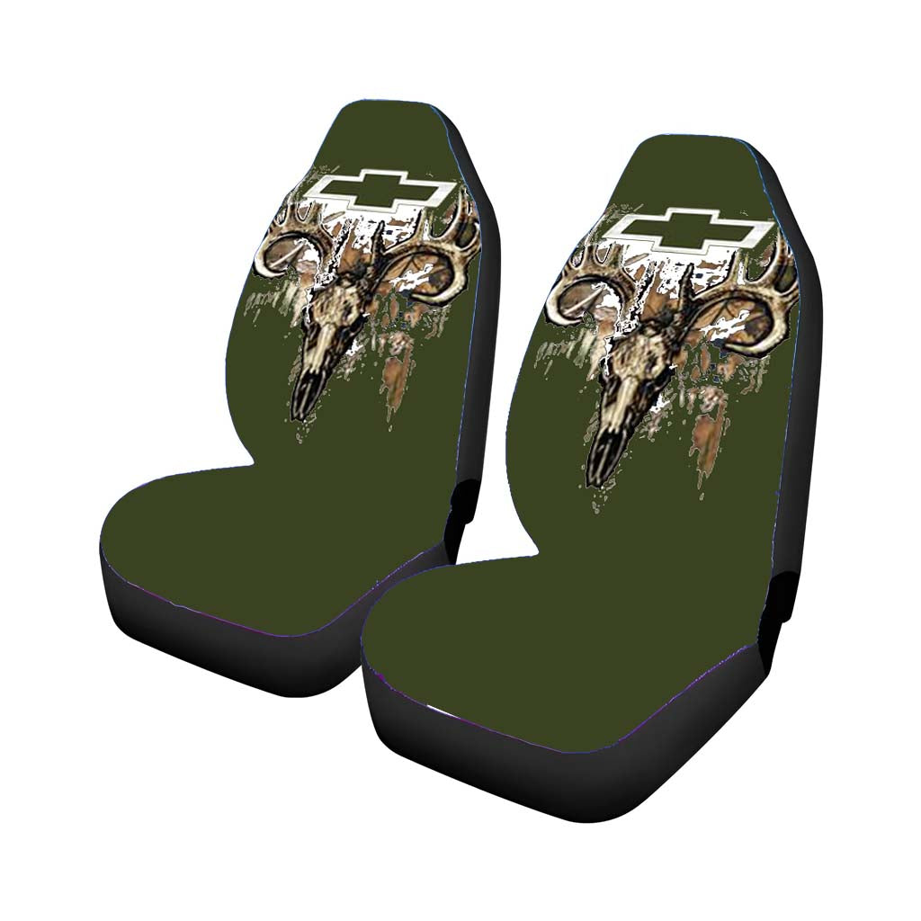 Camo Chevy Fill Skullc Rear Car Seat Covers
