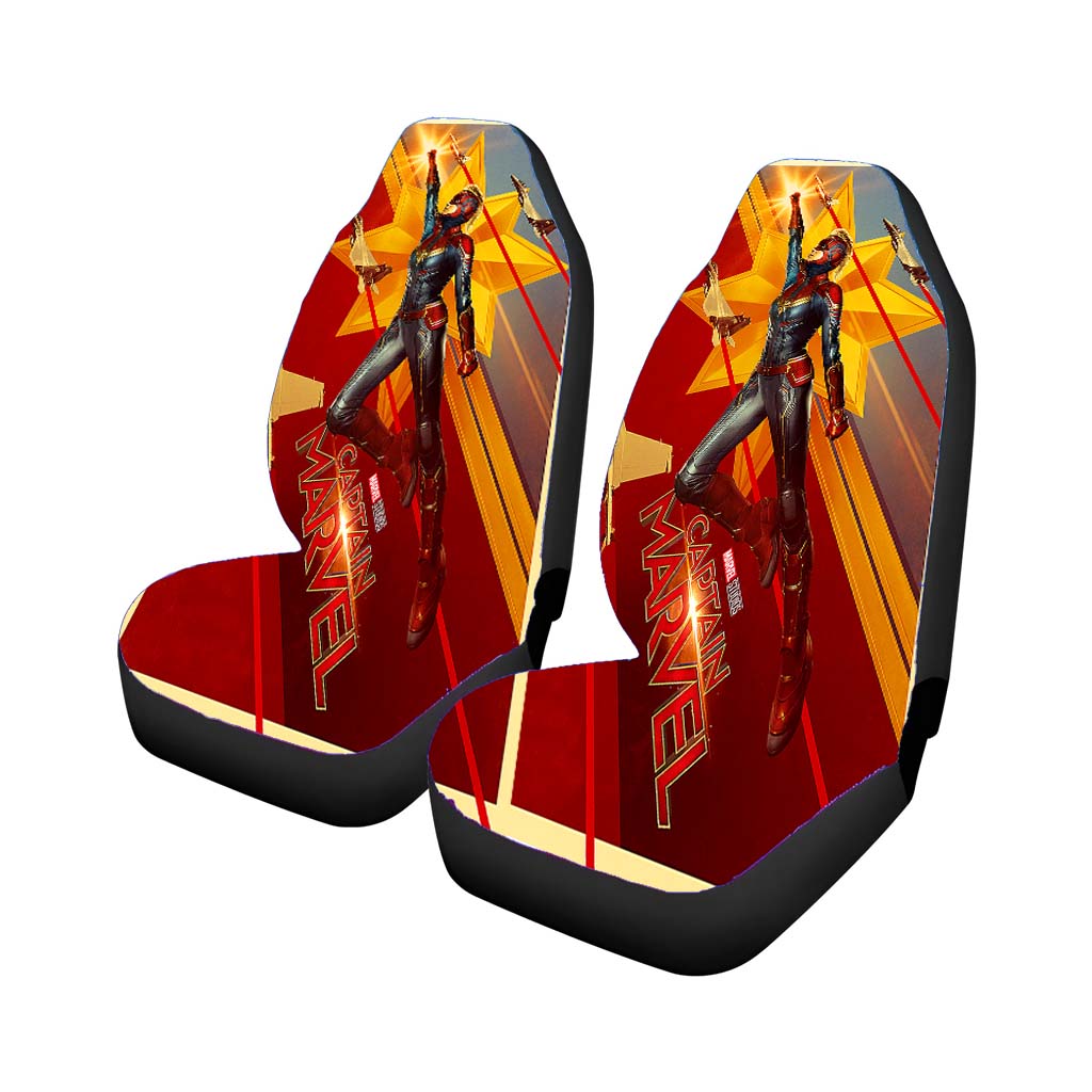 Captain Marvel Official Poster Rear Car Seat Covers