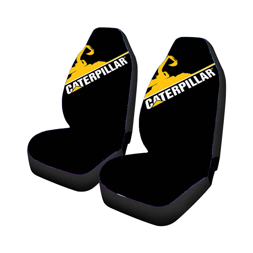 Caterpillar Tractor Logo Rear Car Seat Covers