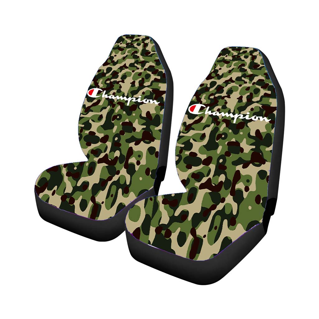Champion Bape Camouflage Green Rear Car Seat Covers