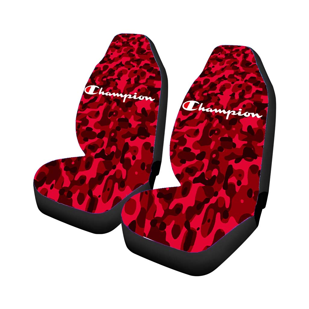 Champion Bape Camouflage Red Rear Car Seat Covers