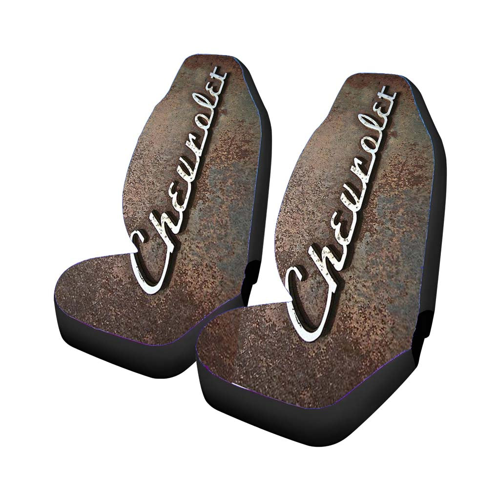 Chevrolet Rusty Logo Rear Car Seat Covers