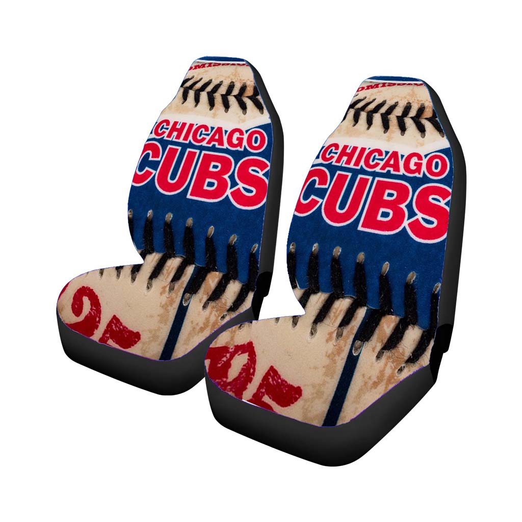 Chicago Cubs Baseball Skin Rear Car Seat Covers