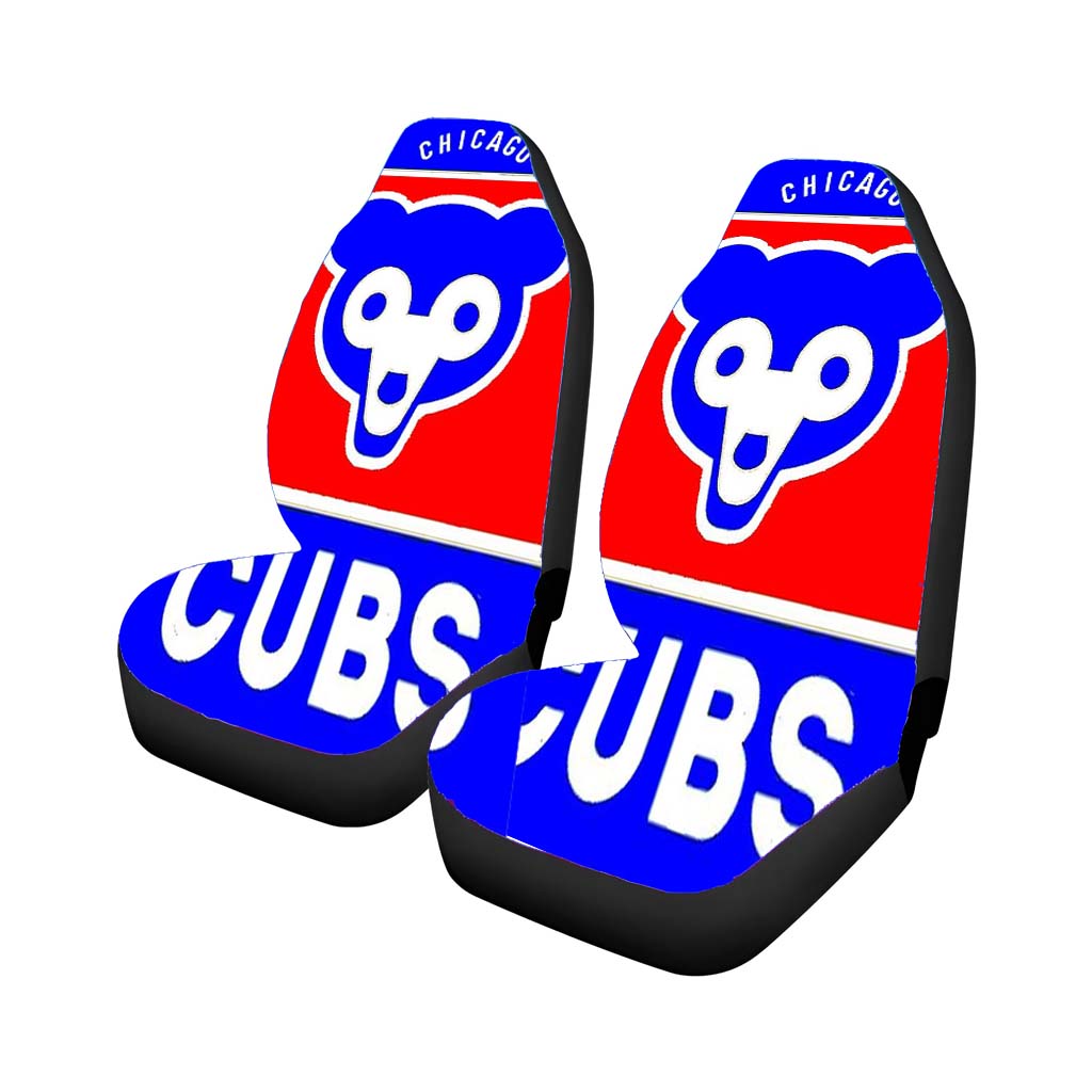 Chicago Cubs Bear Logo Rear Car Seat Covers