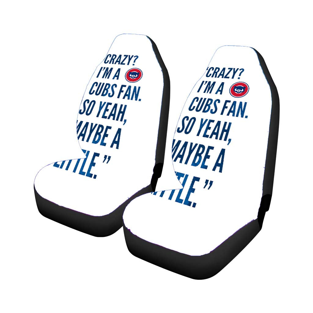 Chicago Cubs Fan Quotes Rear Car Seat Covers