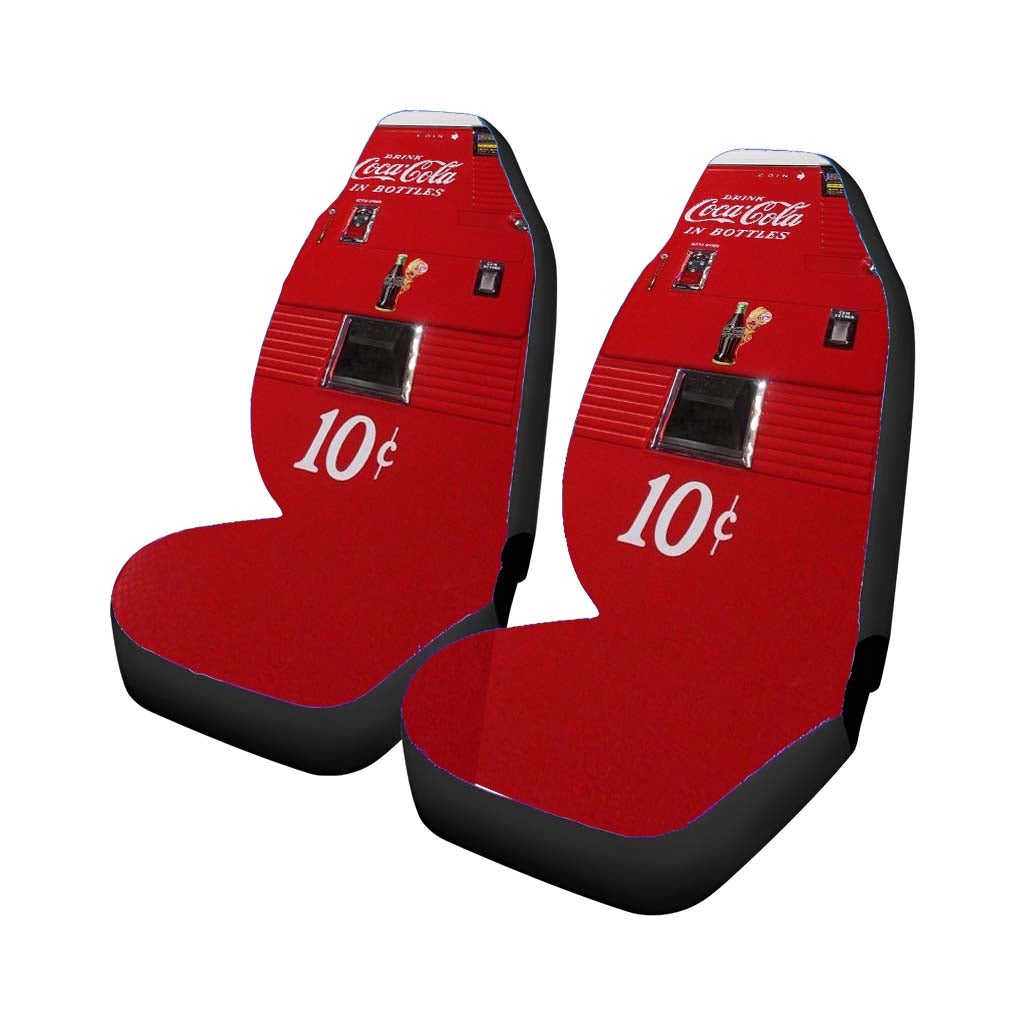 Coca Cola In Bottles Ice Cold 10 Cents Vending Machine Rear Car Seat Covers