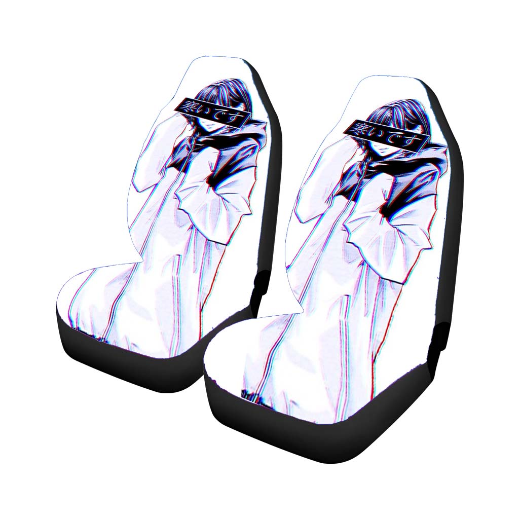 Cold Sad Japanese Aesthetic Rear Car Seat Covers