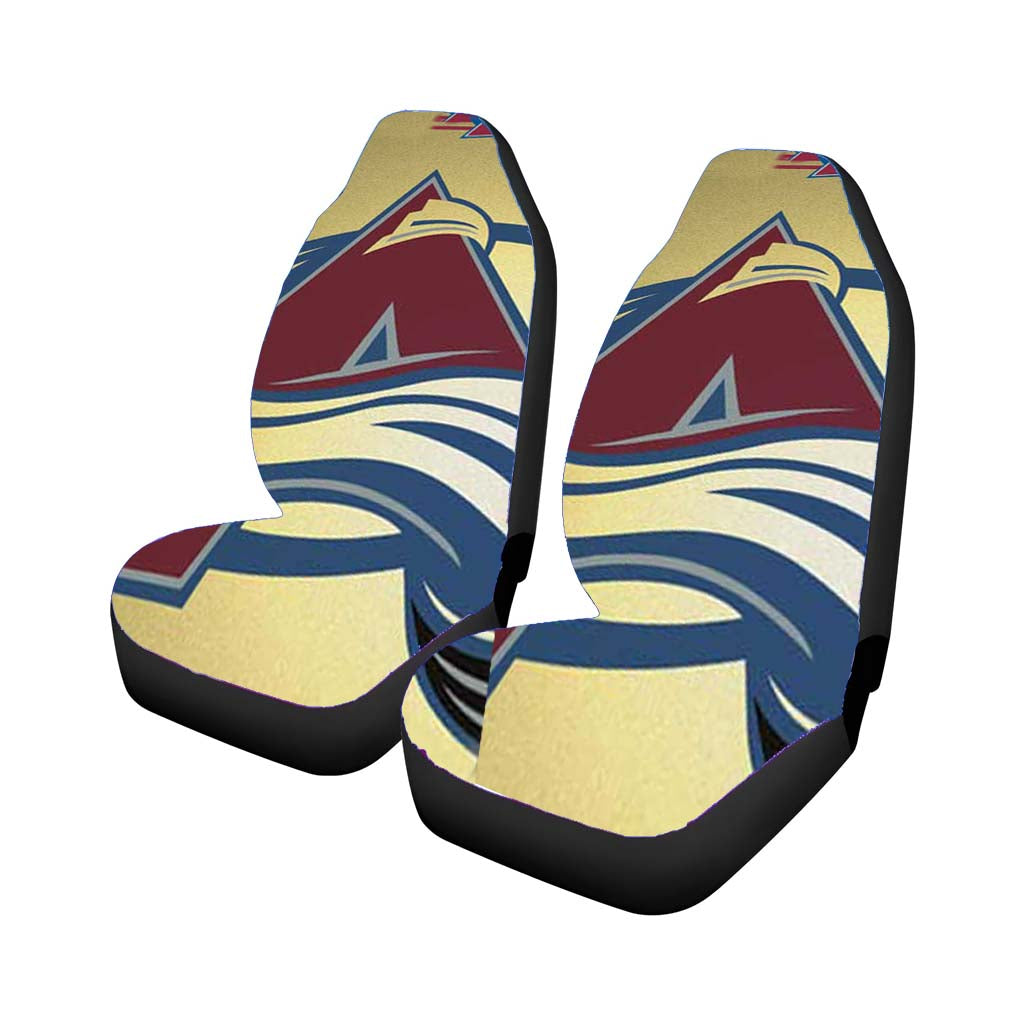 Colorado Avalanche Tan Fade Rear Car Seat Covers