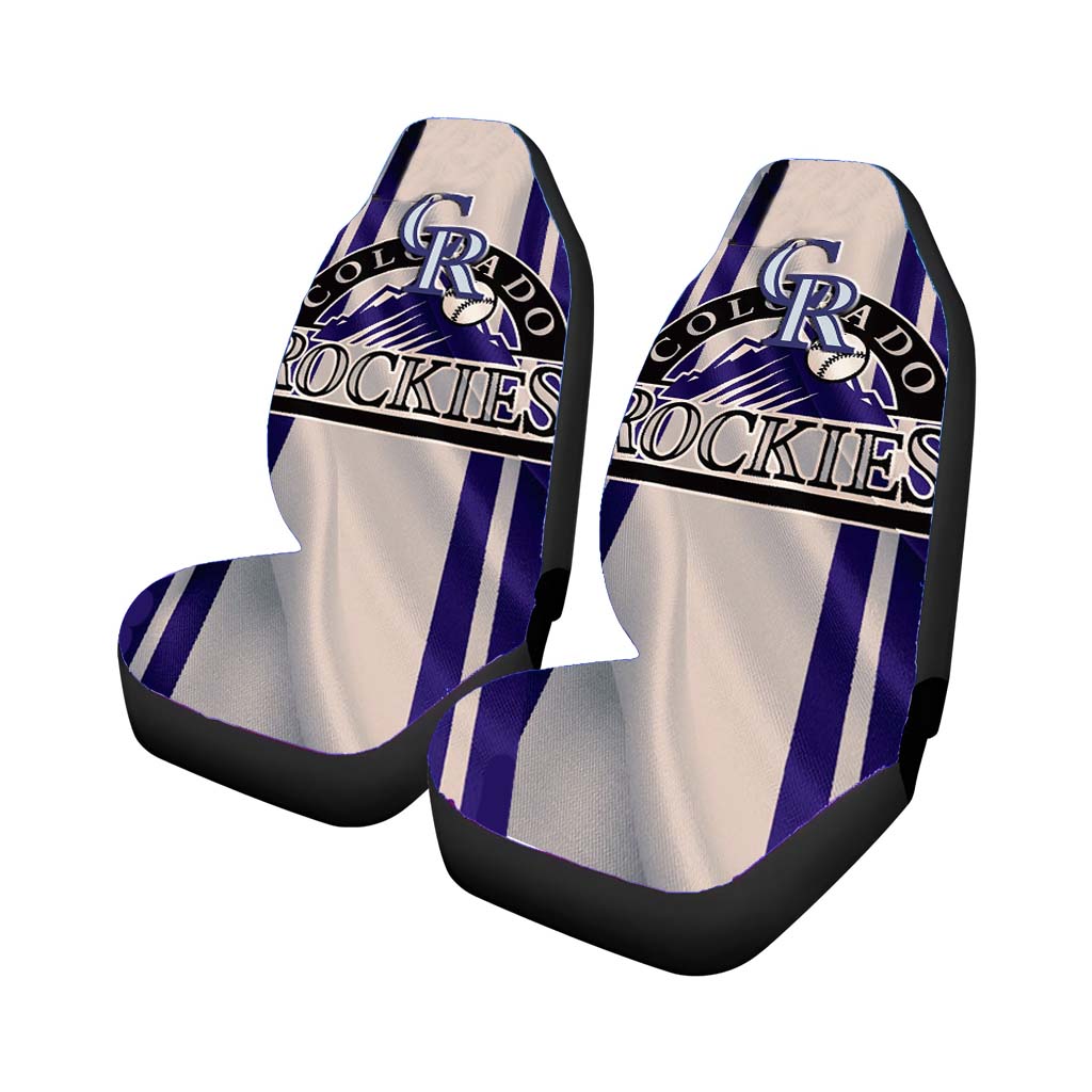 Colorado Rockies Baseball Cr Rear Car Seat Covers