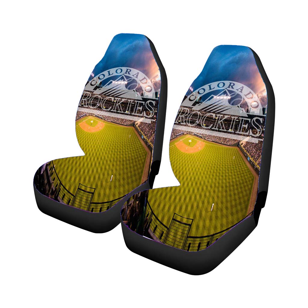 Colorado Rockies Wallpaper Rear Car Seat Covers