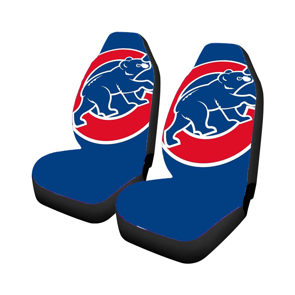 Cubs Chicago Bear Logo Rear Car Seat Covers