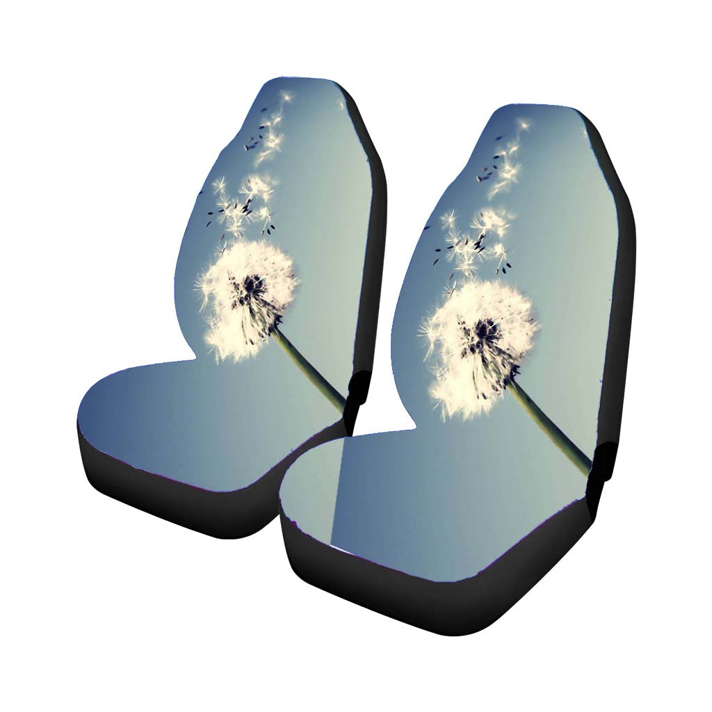 Dandelion Flower Wish Cute Custom Rear Car Seat Covers