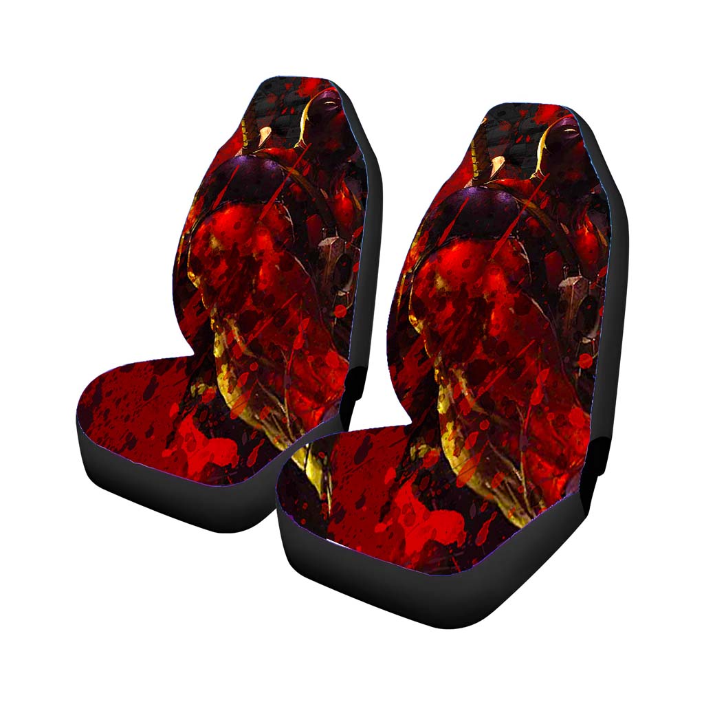 Deadpool Blood Splat Rear Car Seat Covers