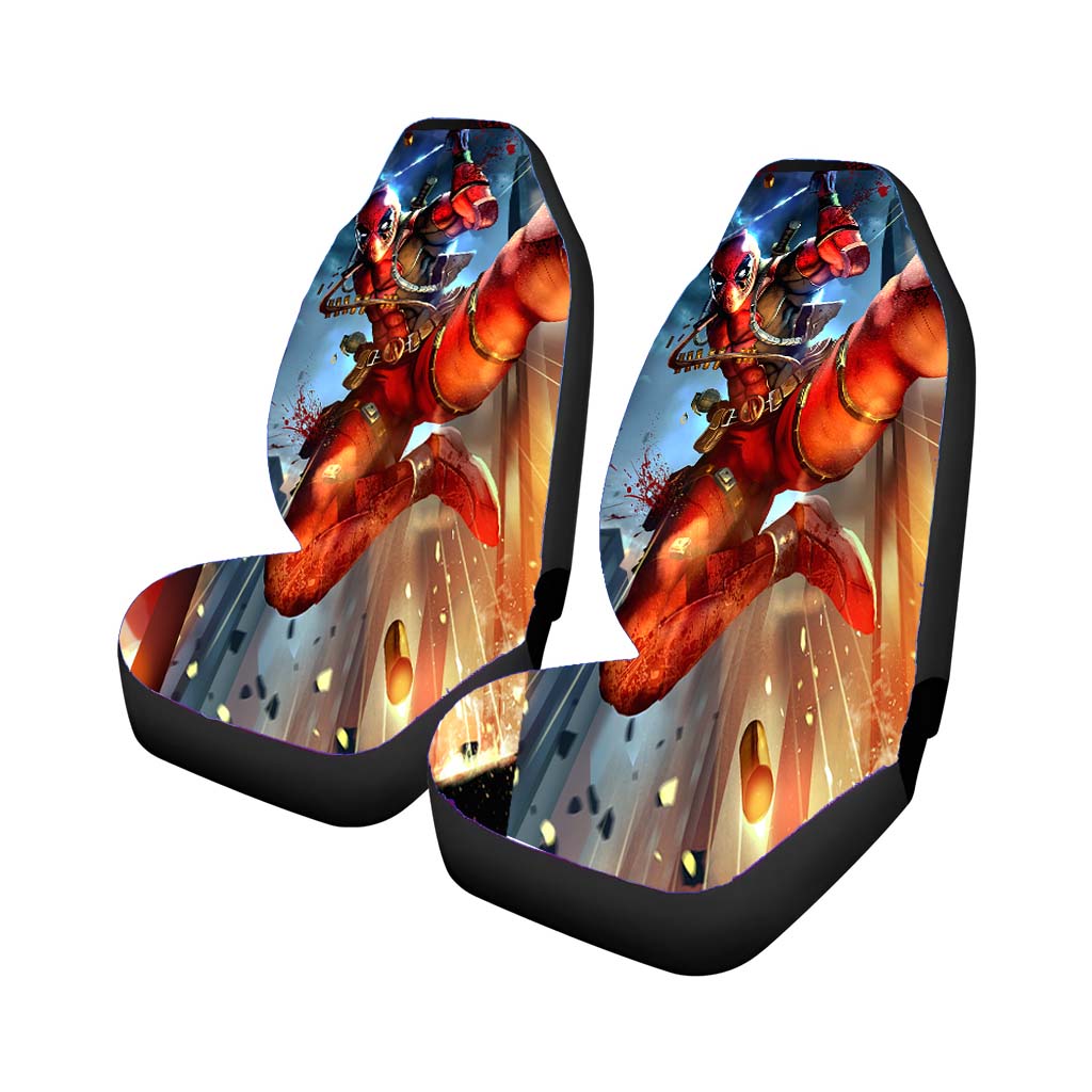 Deadpool Fan Art Rear Car Seat Covers
