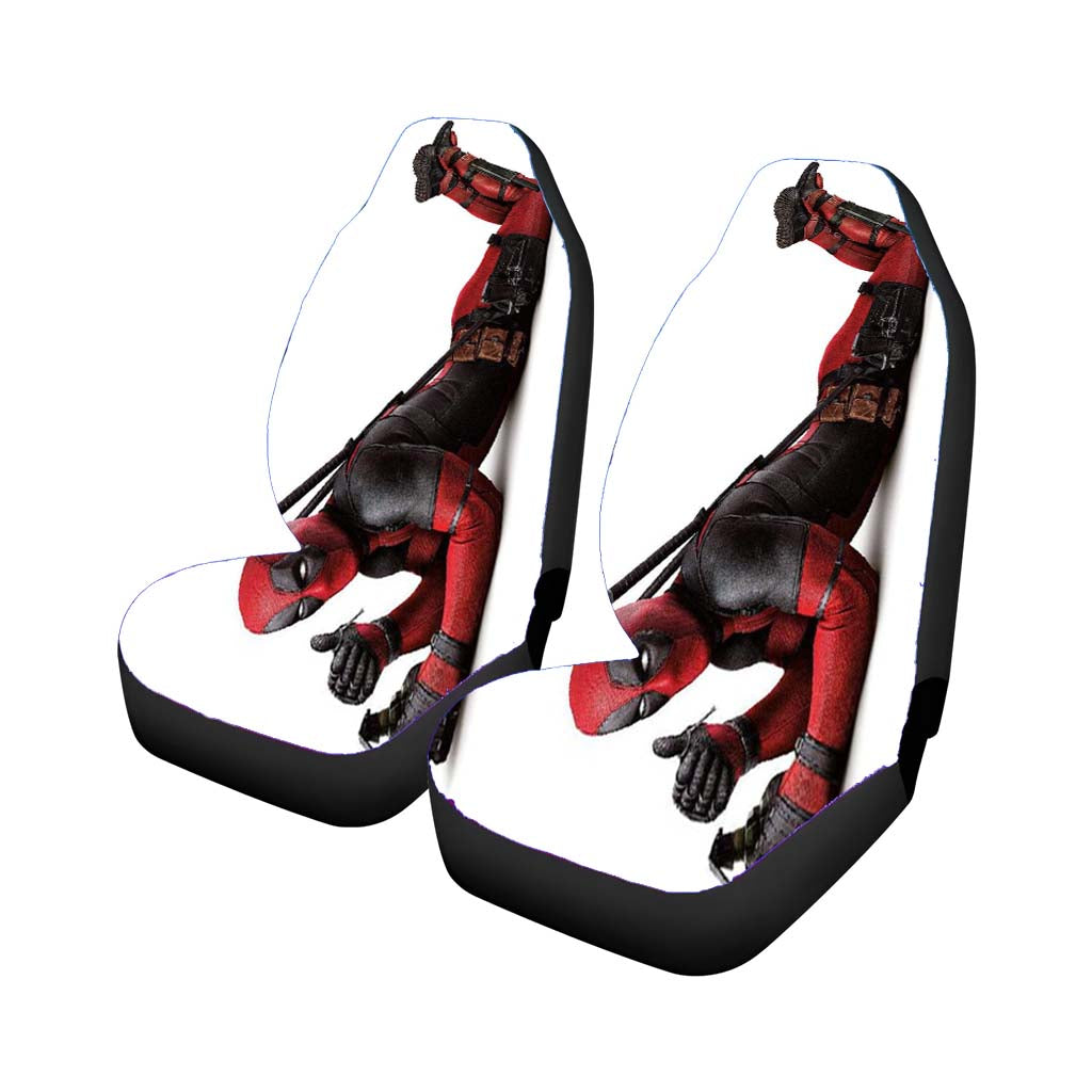 Deadpool Superhero With A Bom Rear Car Seat Covers