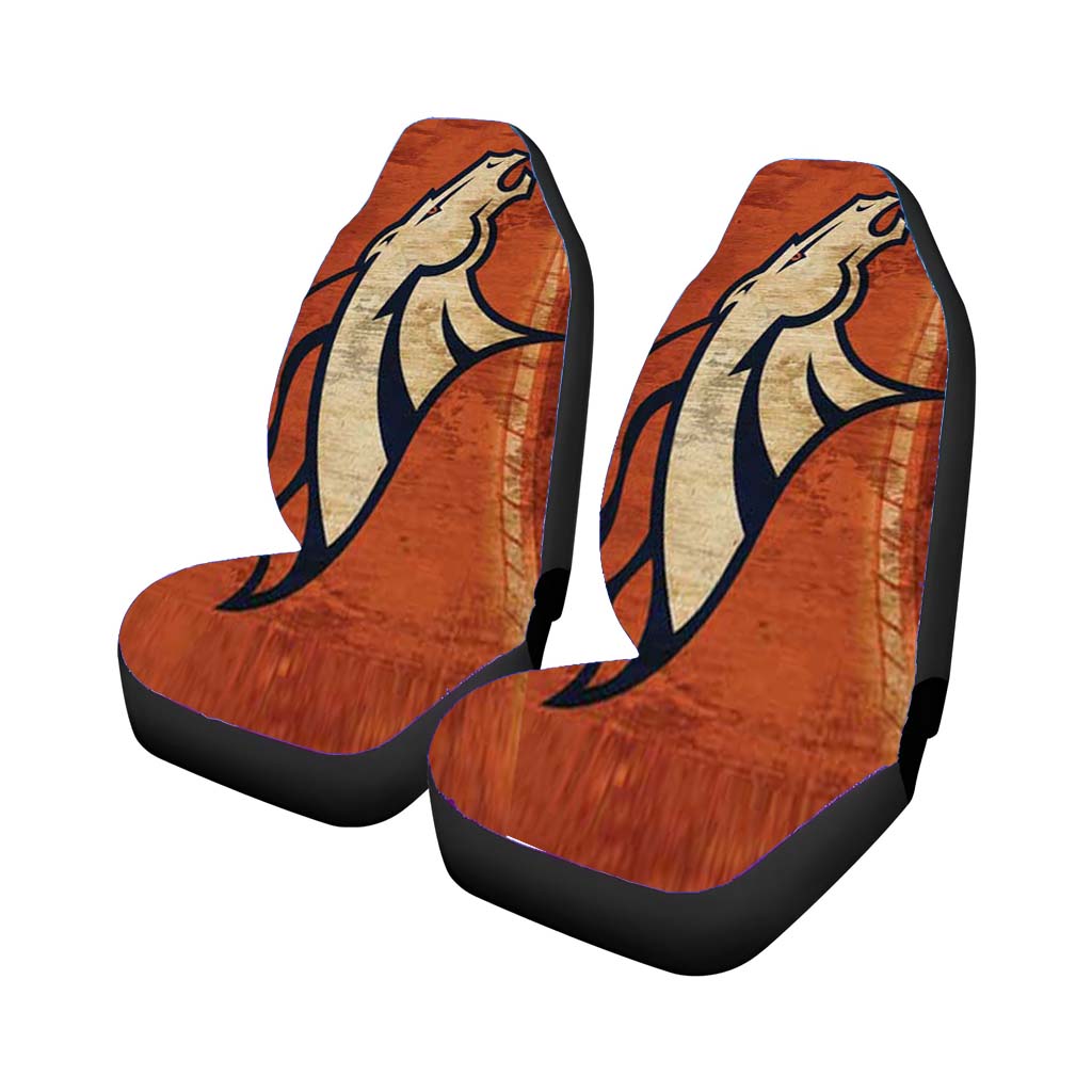 Denver Broncos Cracked Bkg Rear Car Seat Covers