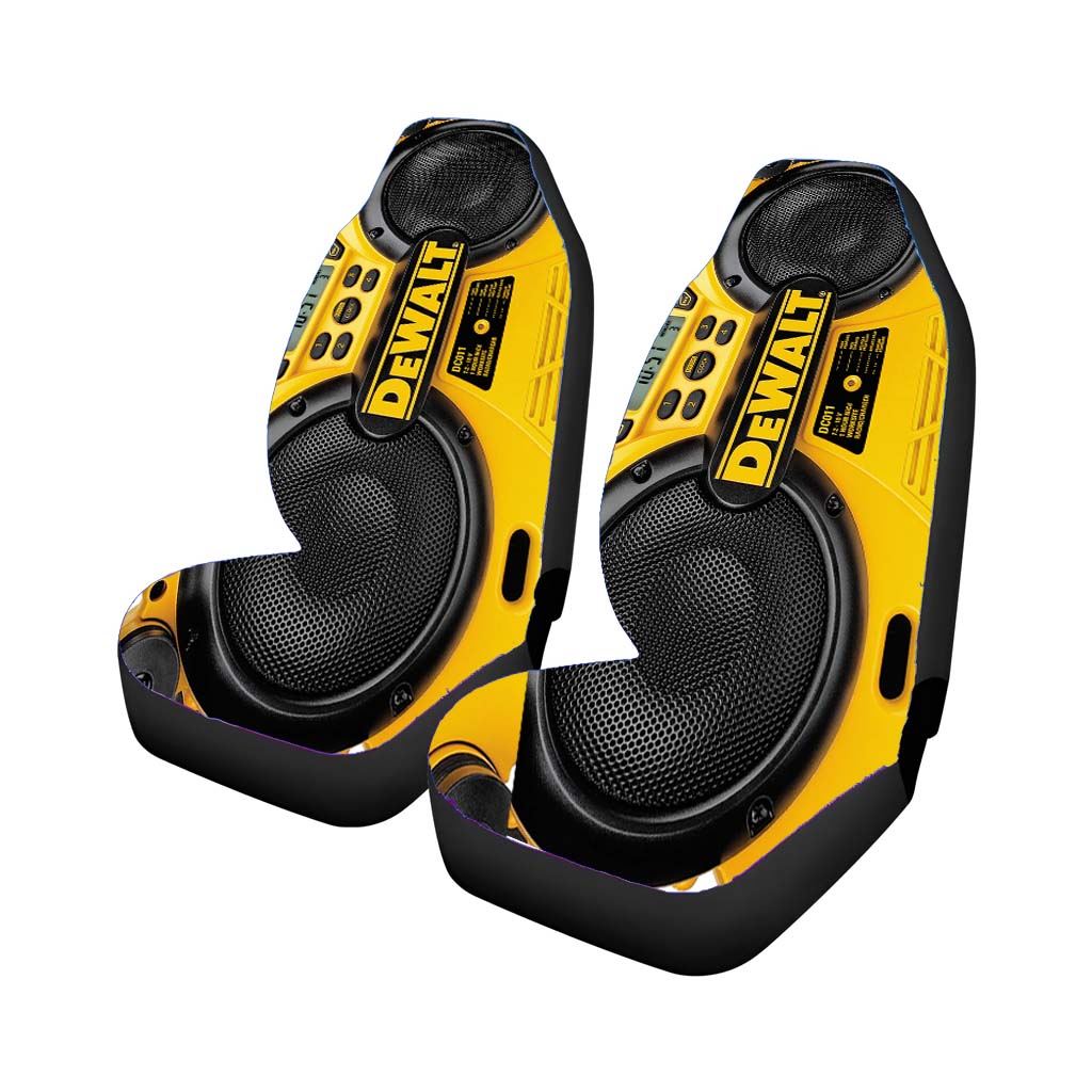 Dewalt Jobsite Yellow Radio Rear Car Seat Covers
