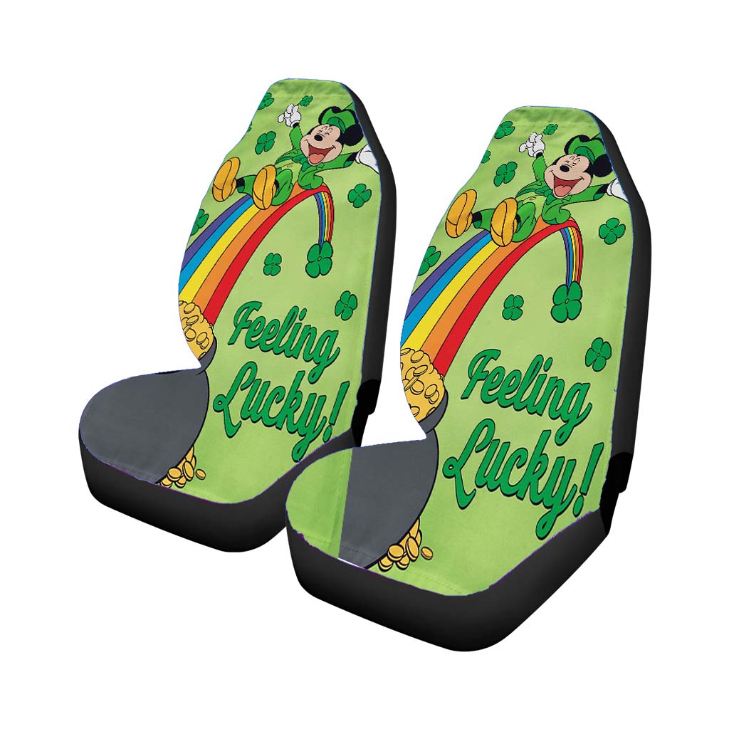 Disney Feeling Lucky St. Patrick'S Day Mickey Rear Car Seat Covers
