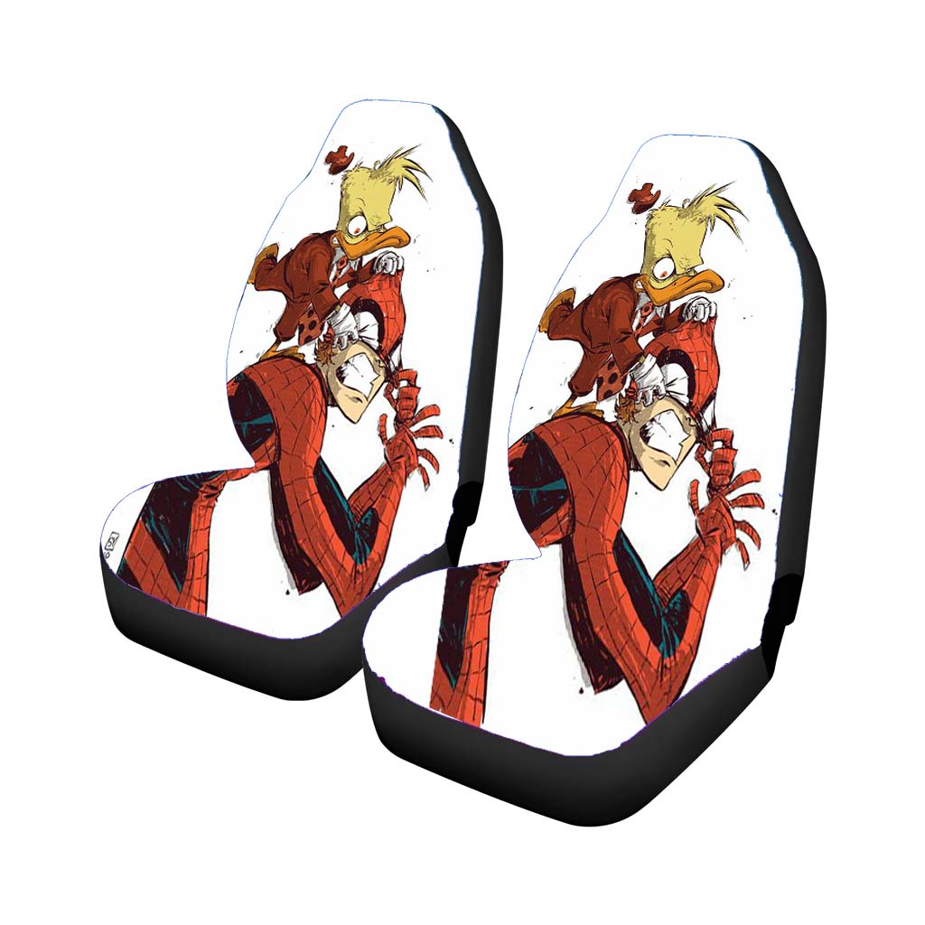 Donald Duck Vs Spiderman Rear Car Seat Covers