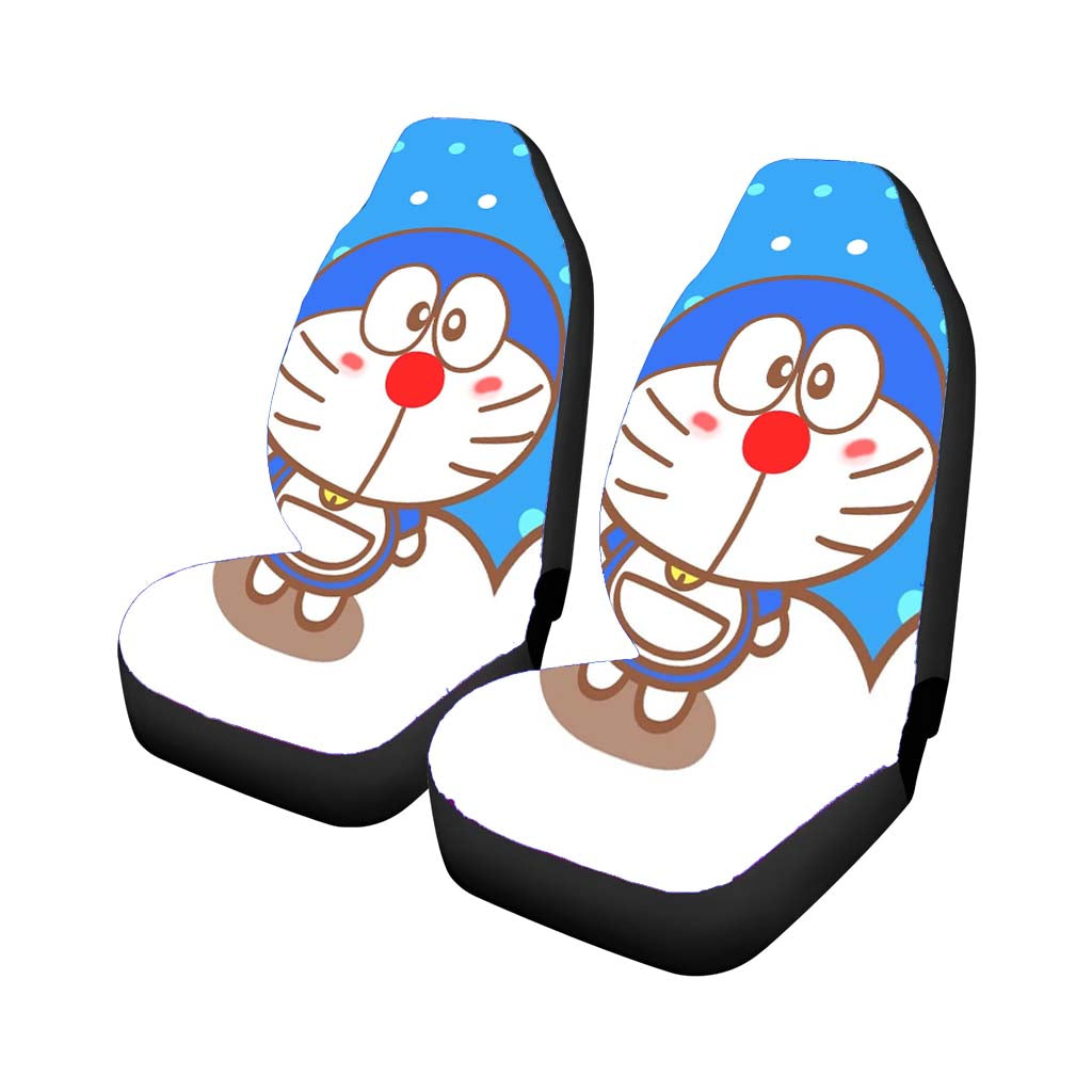 Doraemon Dot Pattern Rear Car Seat Covers