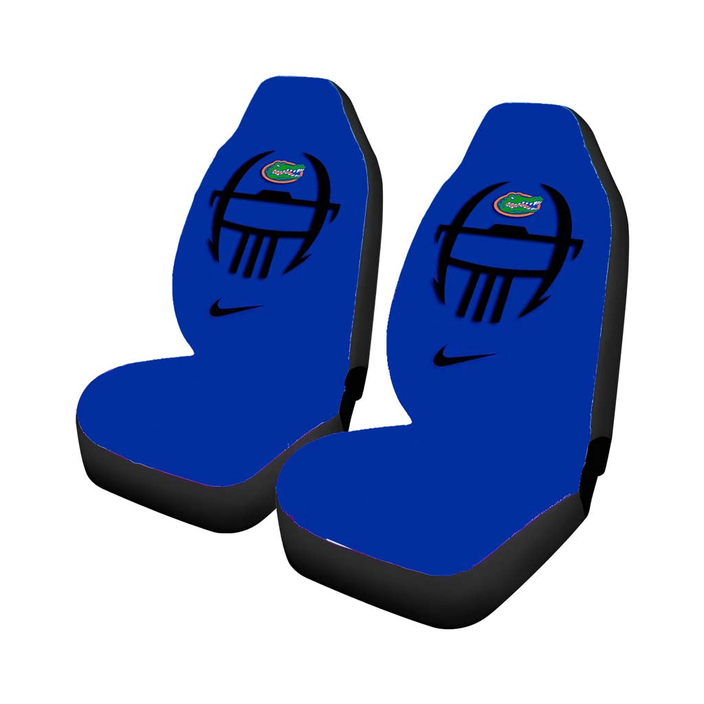 Florida Gators Helmet Blue Rear Car Seat Covers