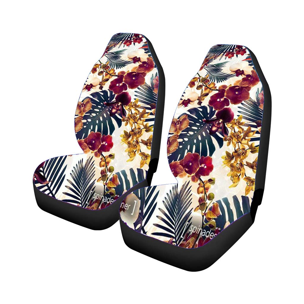 Flower And Rose Watercolour Rear Car Seat Covers