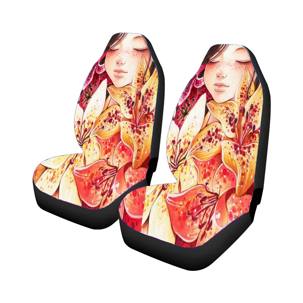 Flower Girl 2 Rear Car Seat Covers