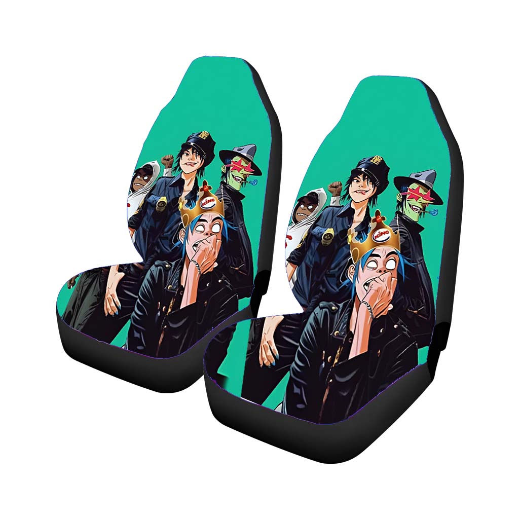 Gorillaz Band Rear Car Seat Covers