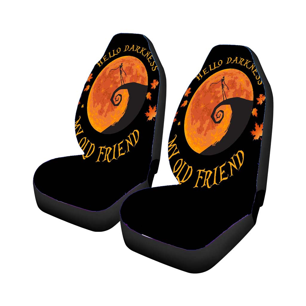 Hello Darkness My Old Friend Rear Car Seat Covers