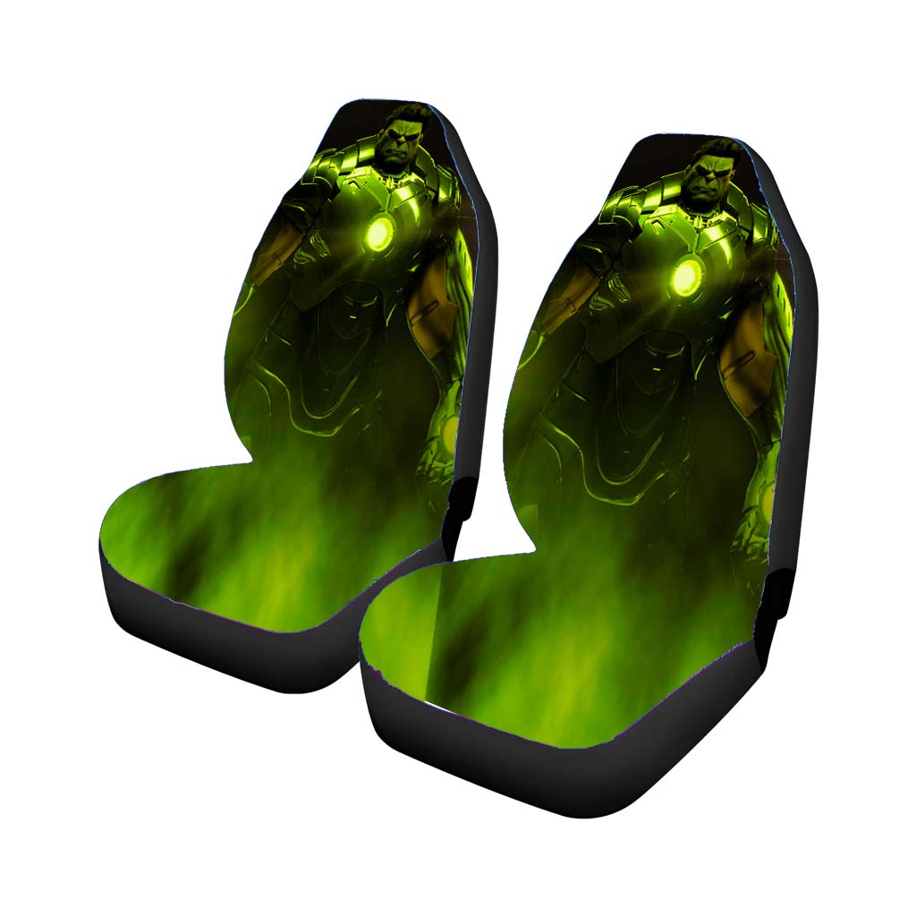 Hulk Iron Man Rear Car Seat Covers