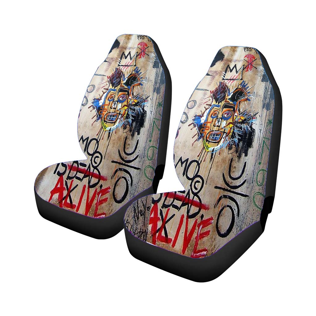In Memory Of Jean Michel Basquiat Show Rear Car Seat Covers