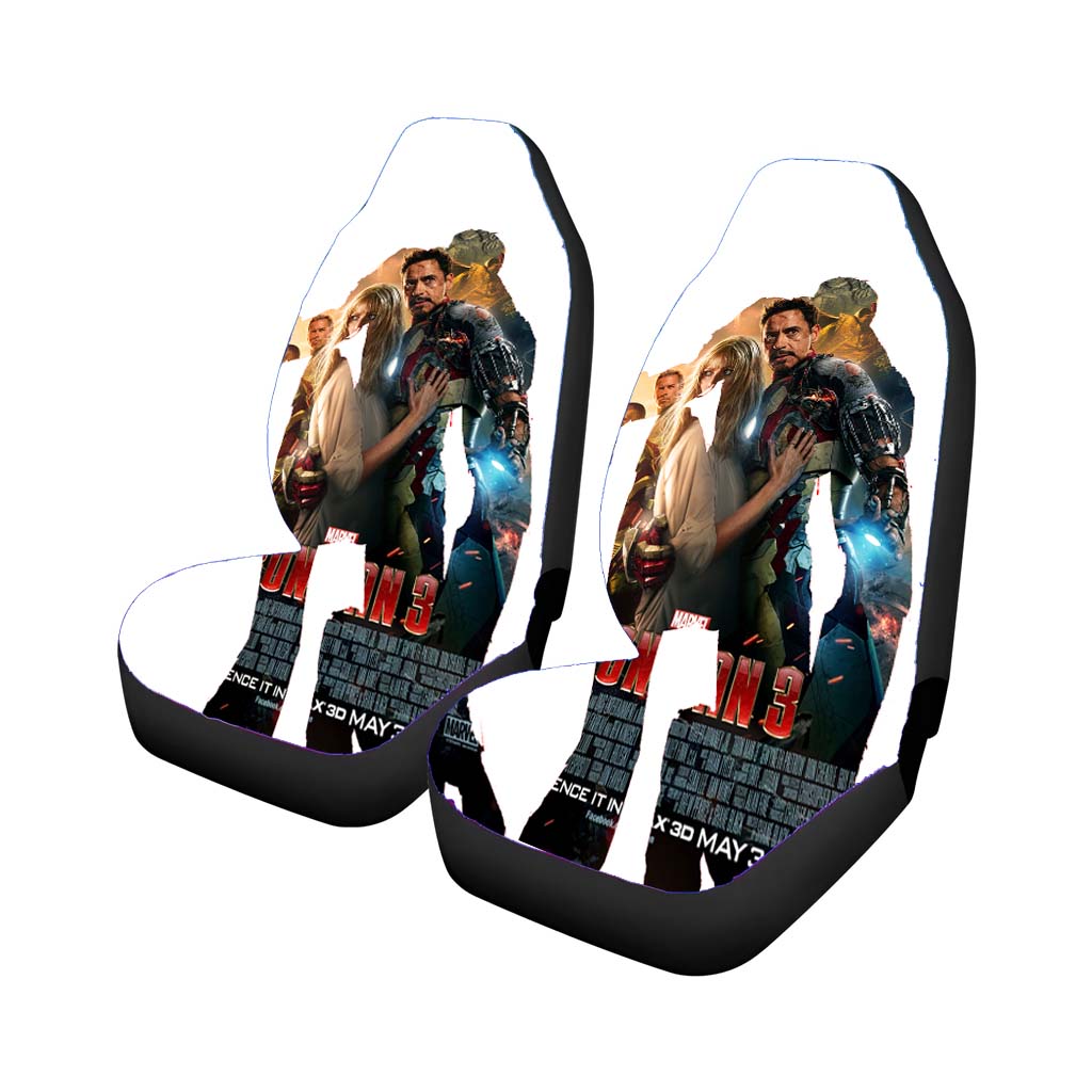 Iron Man 3 Poster Rear Car Seat Covers