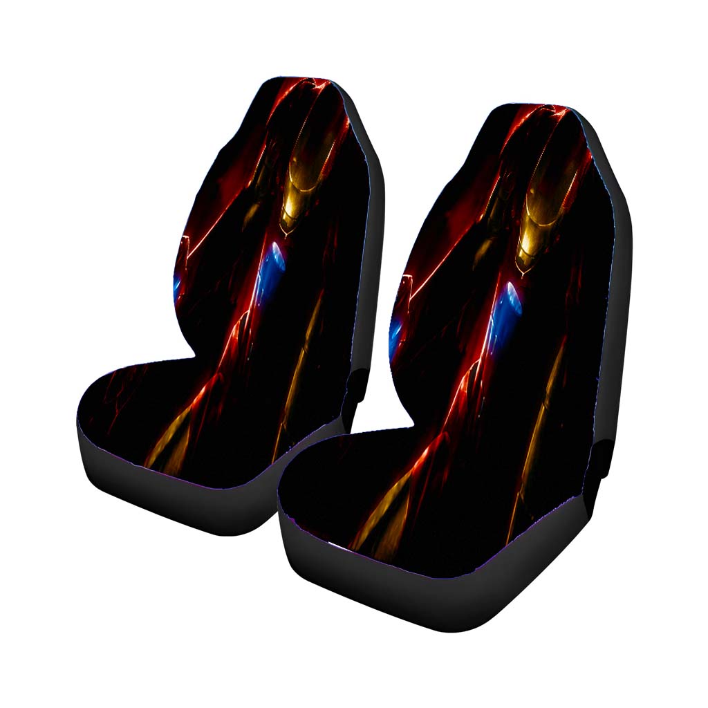 Iron Man Give Me Power Rear Car Seat Covers