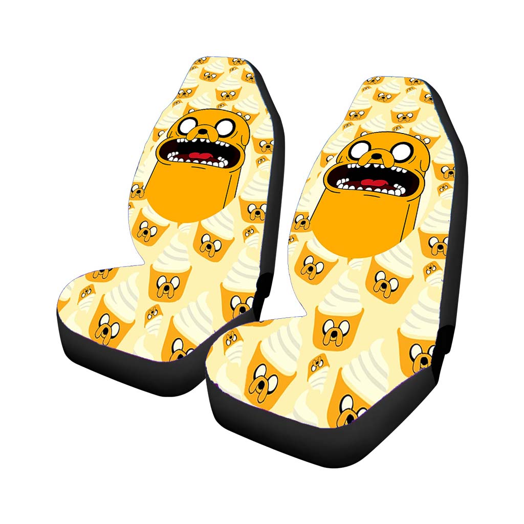 Jake Adventure Time Doodle Ice Cream Rear Car Seat Covers