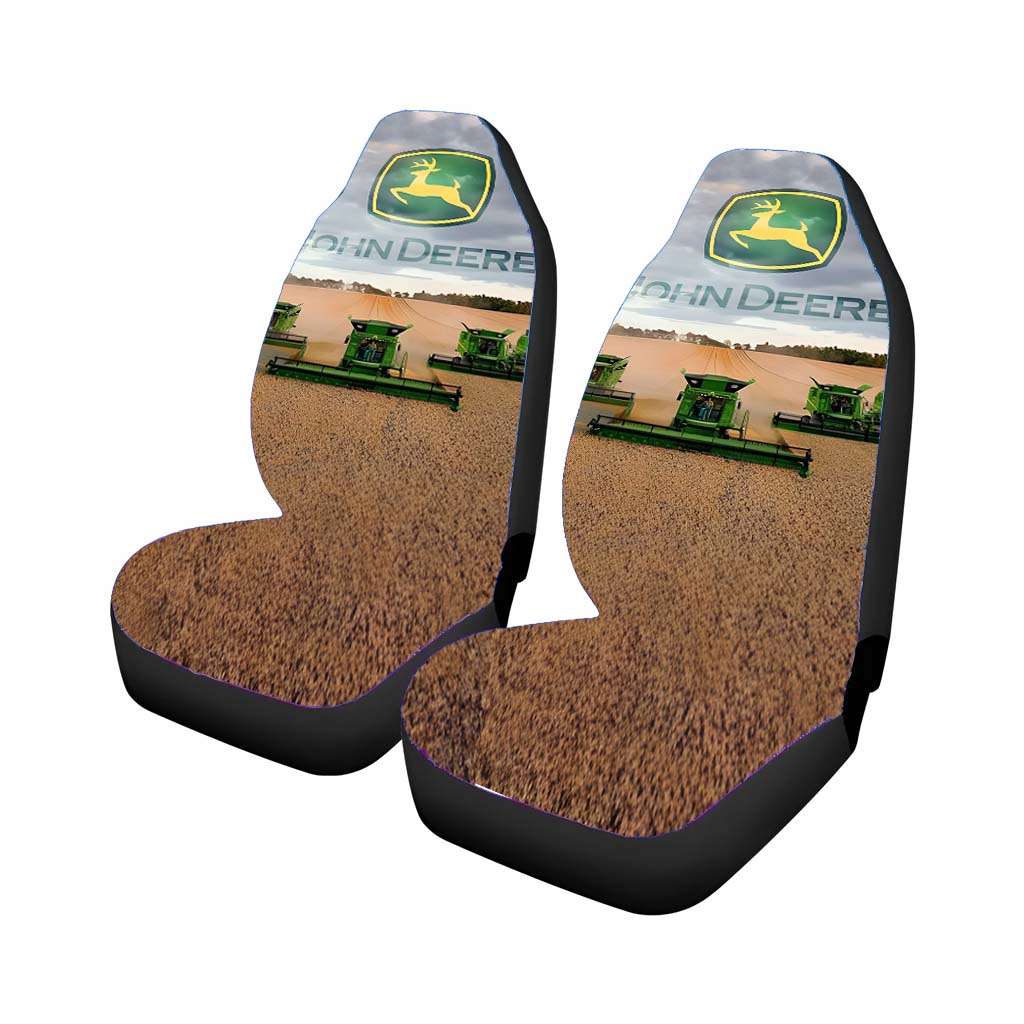 John Deere Logo 6 Rear Car Seat Covers