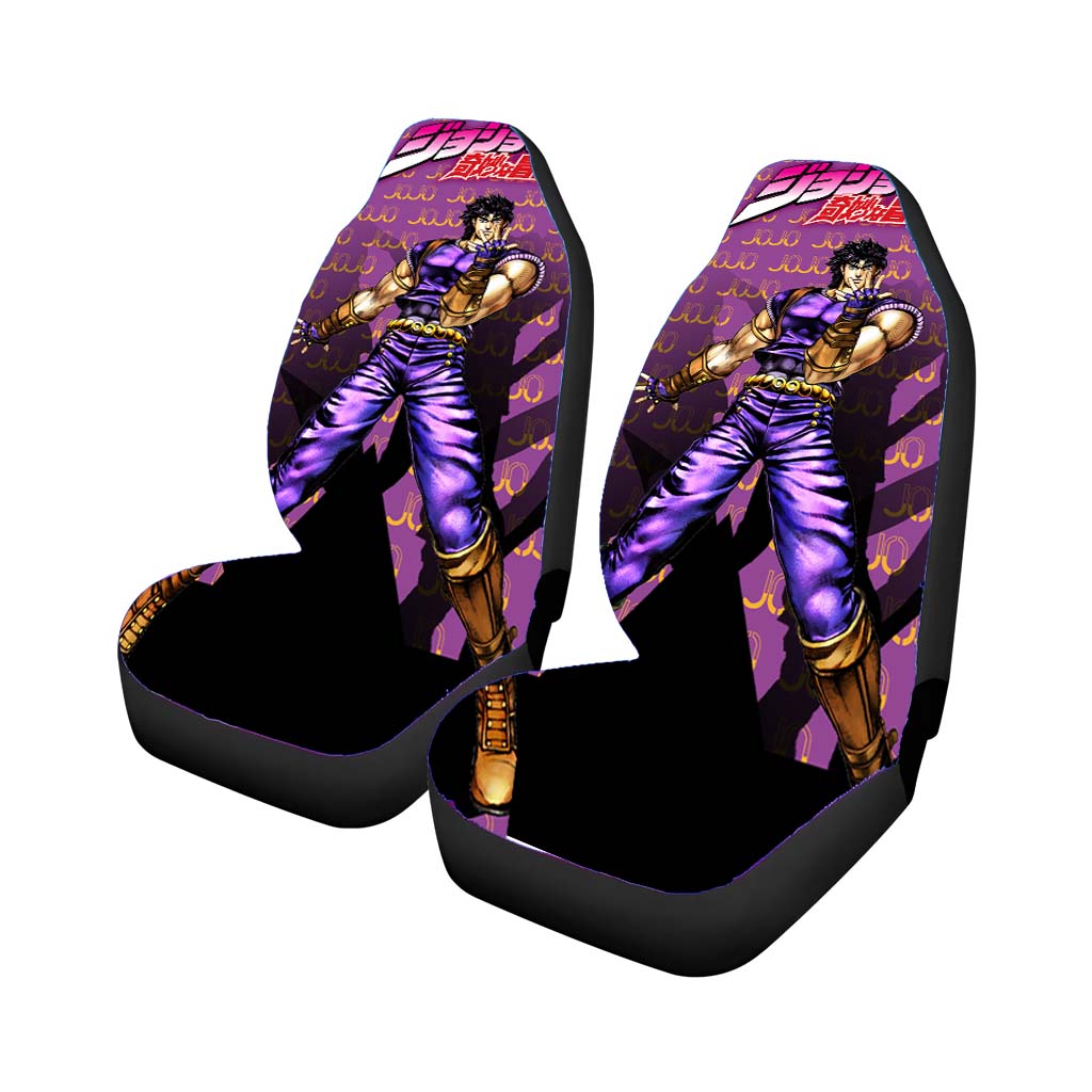 Jojo Bizzare Adventure Vintage Pattern Rear Car Seat Covers