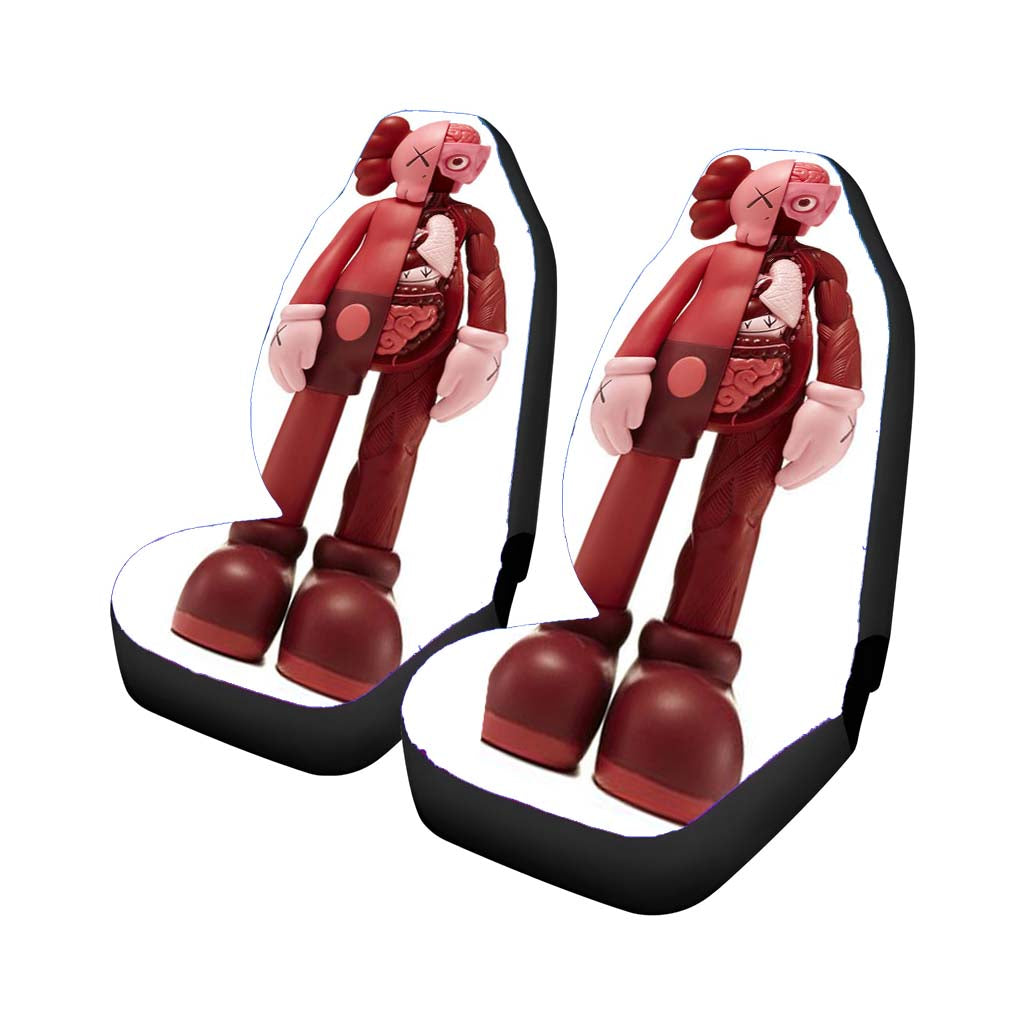 Kaws Companion Blush Flayed Rear Car Seat Covers