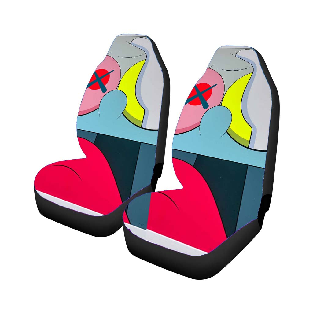 Kaws Pop Art Rear Car Seat Covers