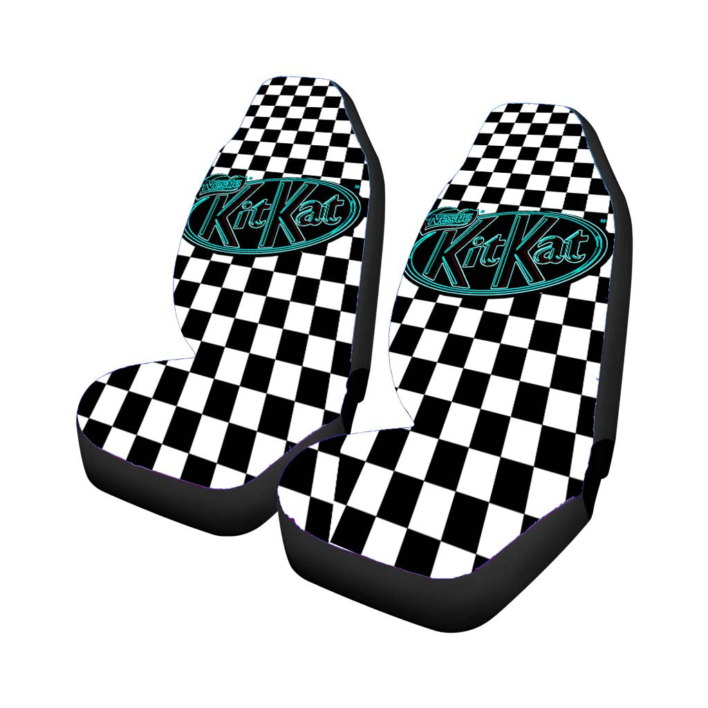 Kitkat X Vans Squares Rear Car Seat Covers