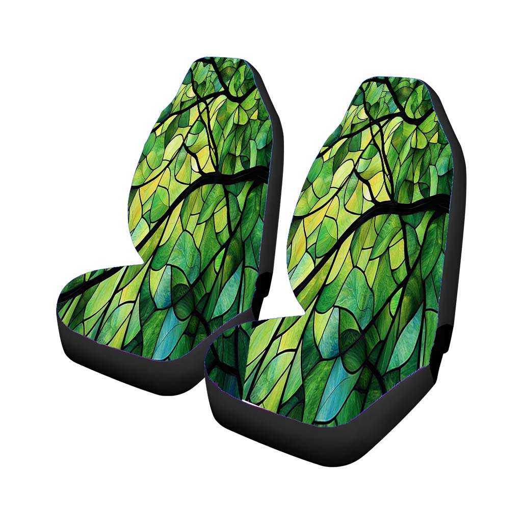 Leaf Pattern Rear Car Seat Covers