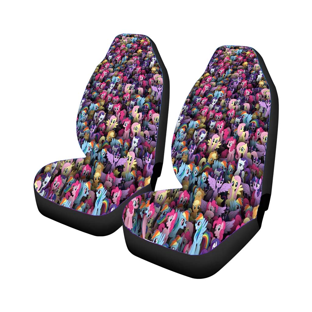 Little Horses Pony Cute Pattern Rear Car Seat Covers