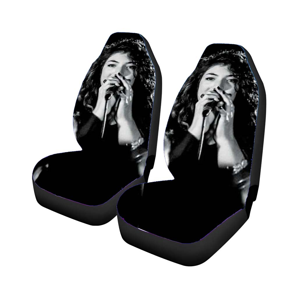 Lorde Singing Rear Car Seat Covers