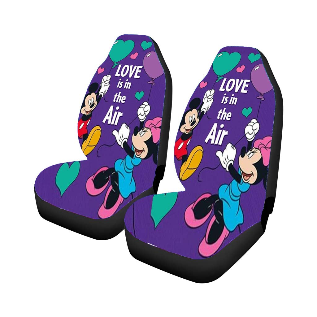 Love Is In The Air Mickey & Minnie Rear Car Seat Covers