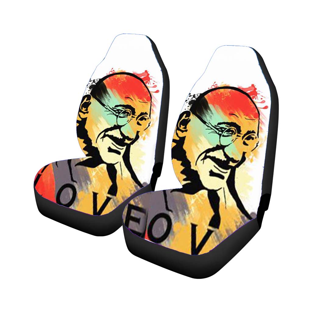 Mahatma Gandhi Rear Car Seat Covers