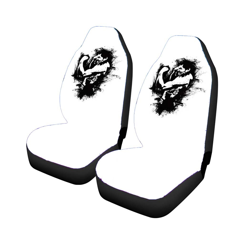 Manny Pacquiao Art Black Rear Car Seat Covers