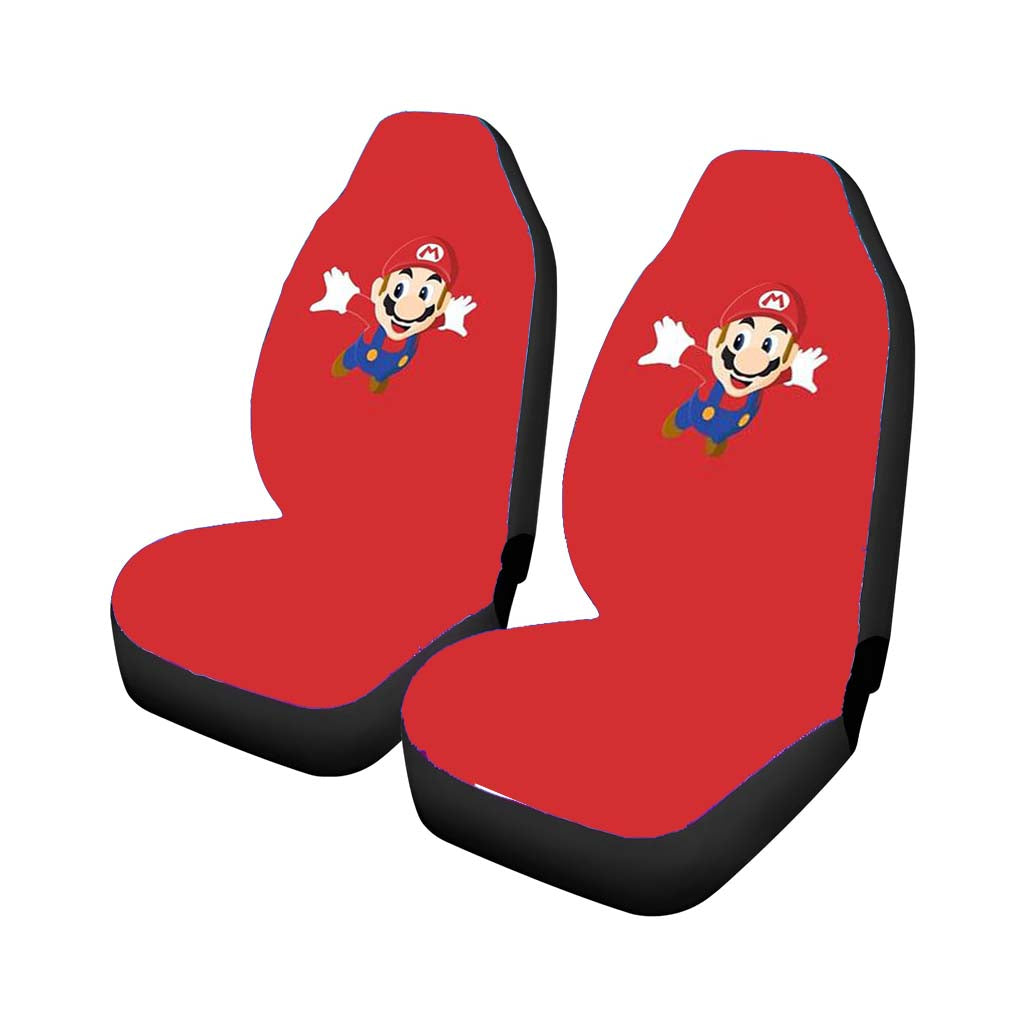 Mario Red Rear Car Seat Covers